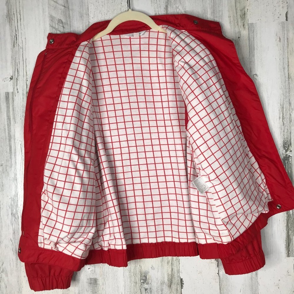 Vintage 80s red Casual Corner pleated jacket - Picture 8 of 11